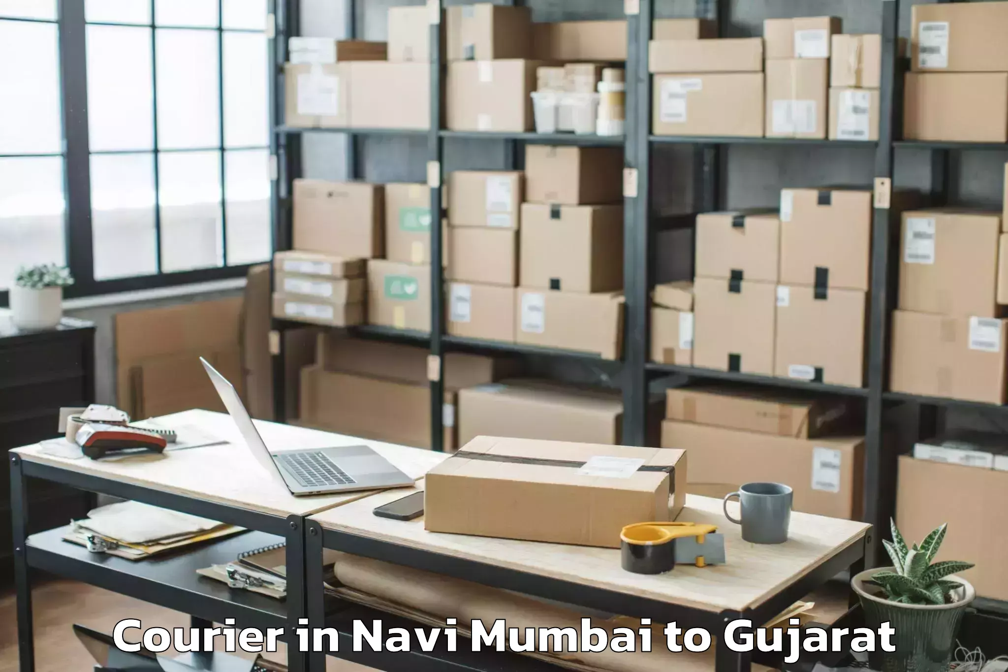 Reliable Navi Mumbai to Gidc Courier